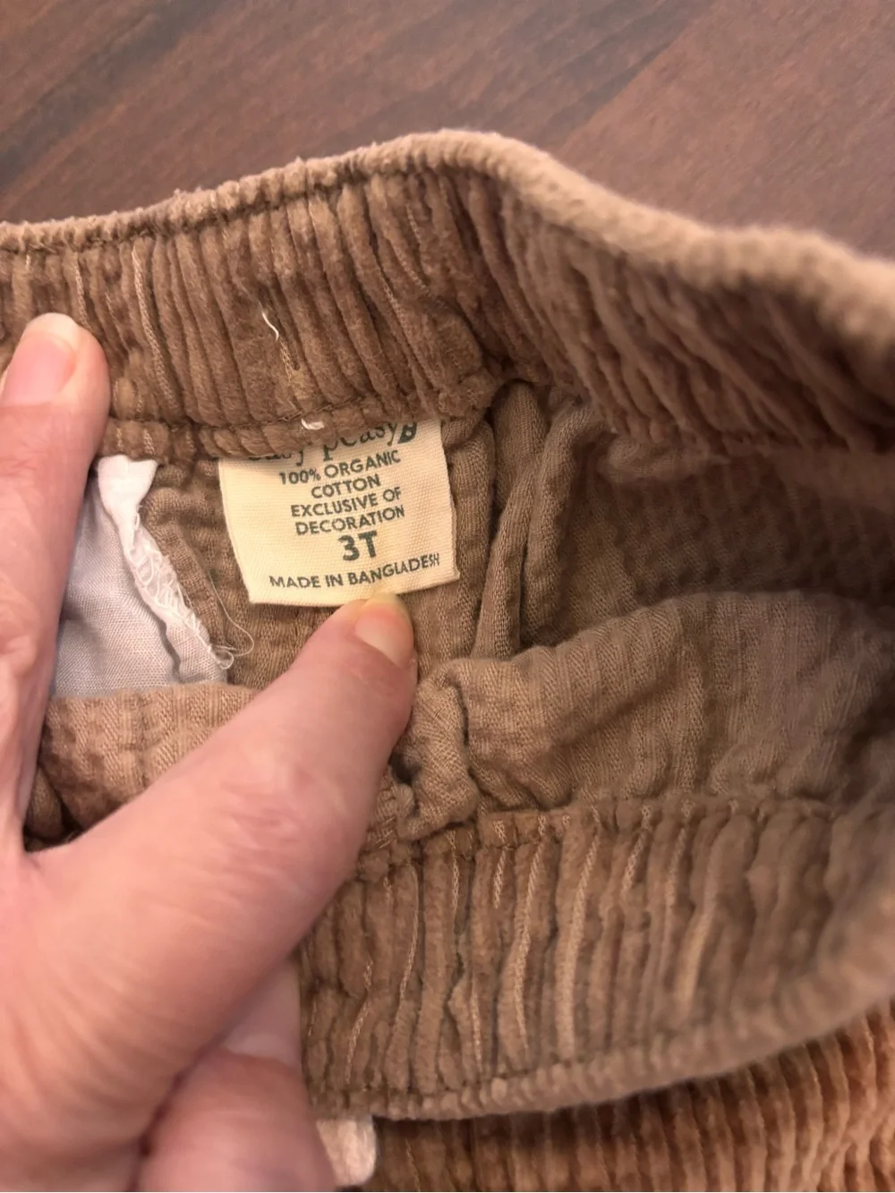 Easy Peasy Brown Corduroy Drawstring Pants